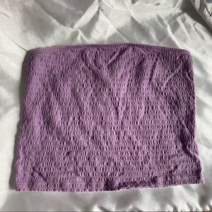 american eagle purple tube top